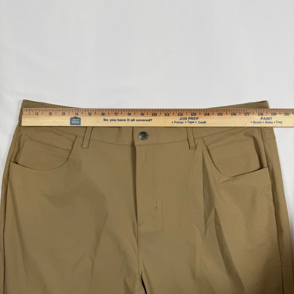 Fabletics Mens The Only Pant Khaki Tan Tech Chino 38x34 PT2459389-1726-38034